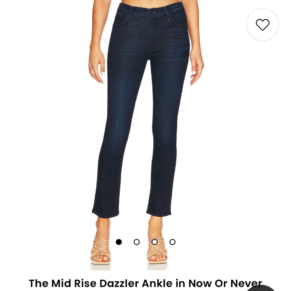 MOTHER Mid Rise Dazzler Ankle in Now or Never